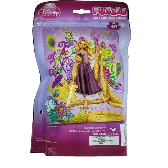 Disney Princess Tangled Rapunzel 48 Pc Puzzle On The Go Resealable NEW Sealed - Picture 2 of 2